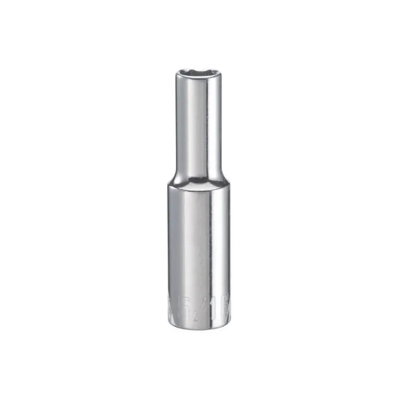 Craftsman 5/16‑in. × 3/8‑in. SAE 6‑Point Deep Socket – Polished Chrome