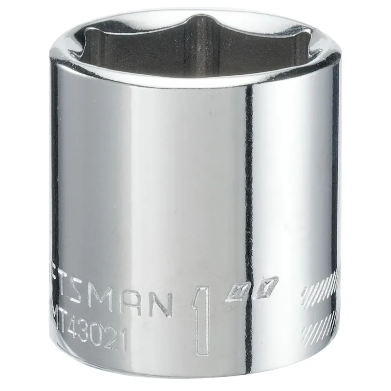Craftsman 1 In. X 3/8 In. Drive Sae 6 Point Shallow Socket