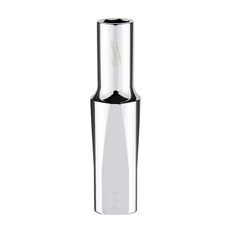 3/8 In. Drive 8 Mm 6-point Deep Metric Socket With Four Flat Sides