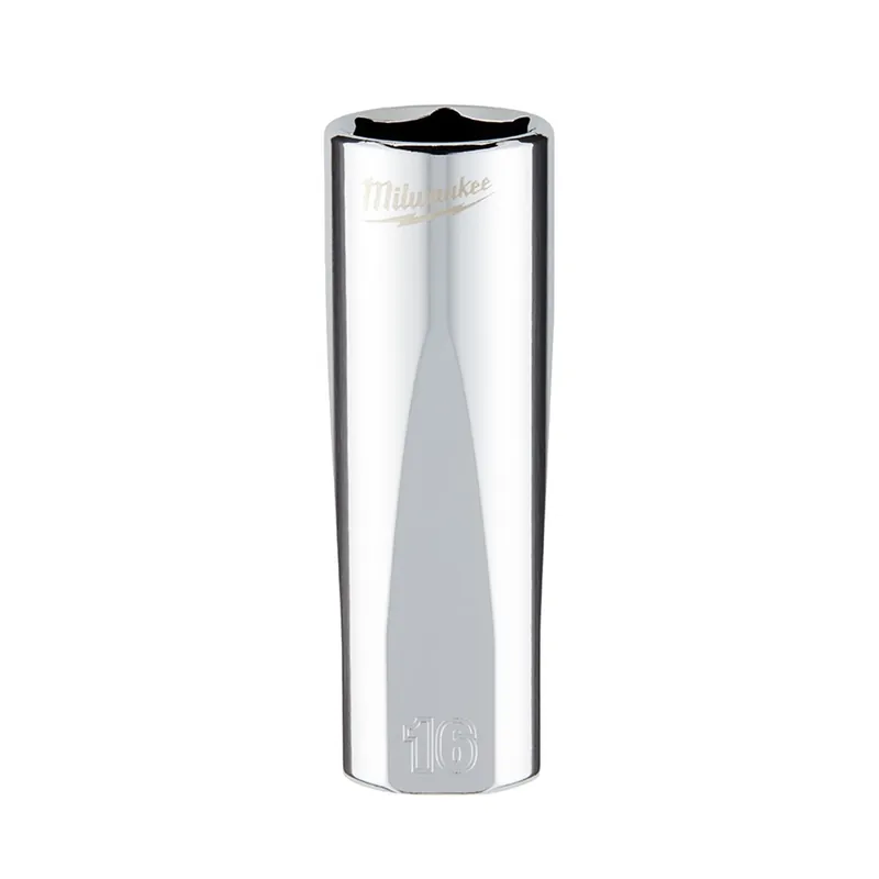 3/8 In. Drive 16 Mm 6-point Deep Metric Socket With Four Flat Sides