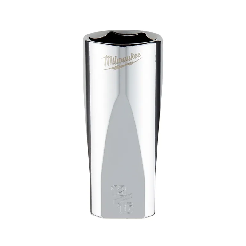 3/8 In. Drive 13/16 In. 6-point Deep Socket With Four Flat Sides