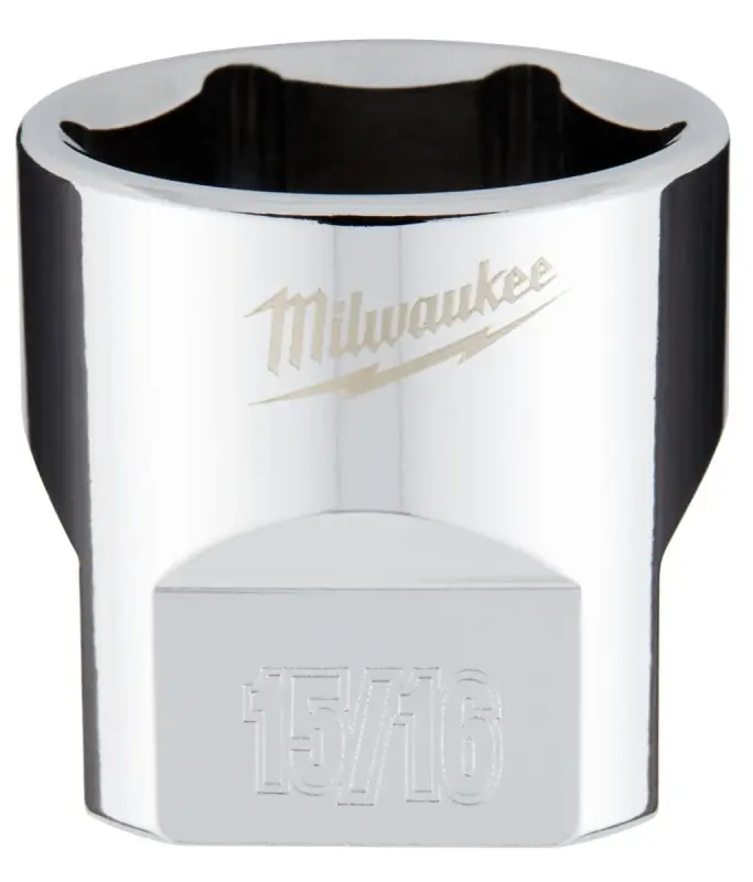 3/8 In. Drive 15/16 In. 6-point Shallow Standard Socket With Four Flat Sides