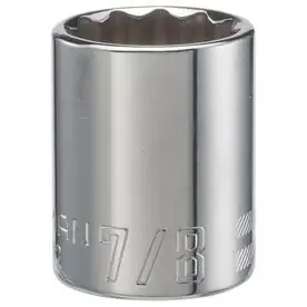 Craftsman Standard 1/2-in Drive 12-point Shallow Socket Sae 7/8-in