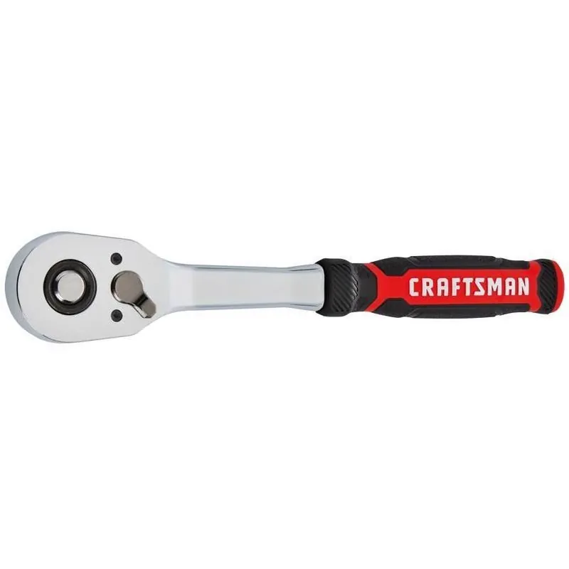 Craftsman Low‑Profile 1/2‑in. Bi‑Material Quick‑Release Ratchet – 72‑Tooth Heavy‑Duty Hand Tool