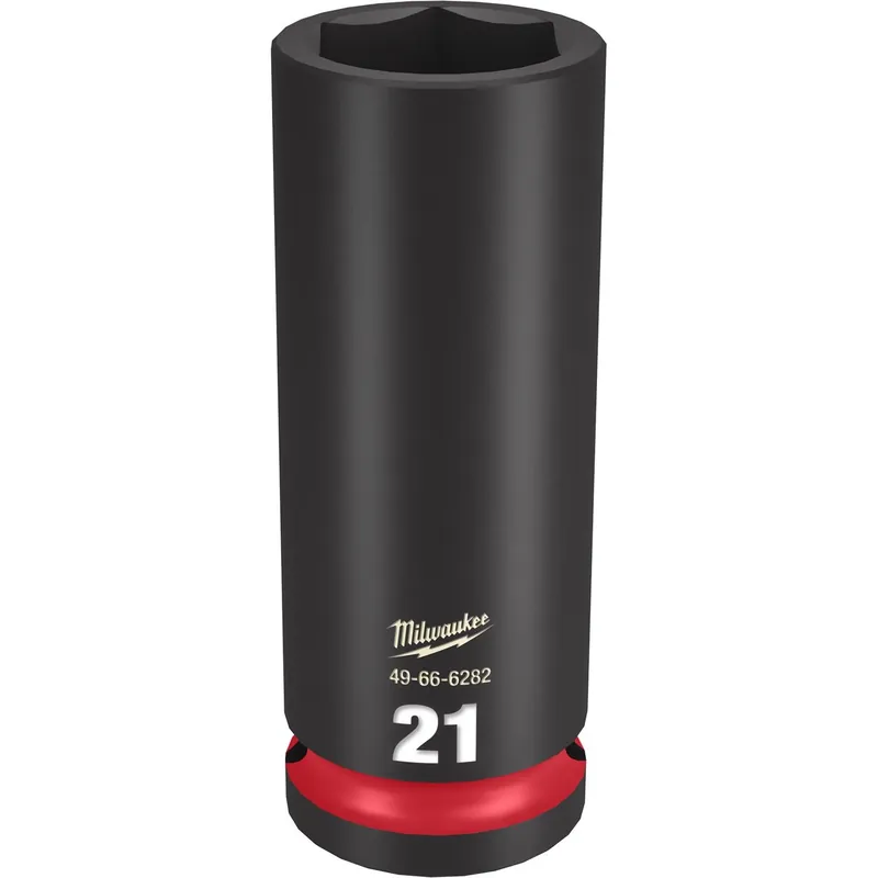 Shockwave 21 Mm X 1/2 Inch Drive Deep 6 Point Impact Socket