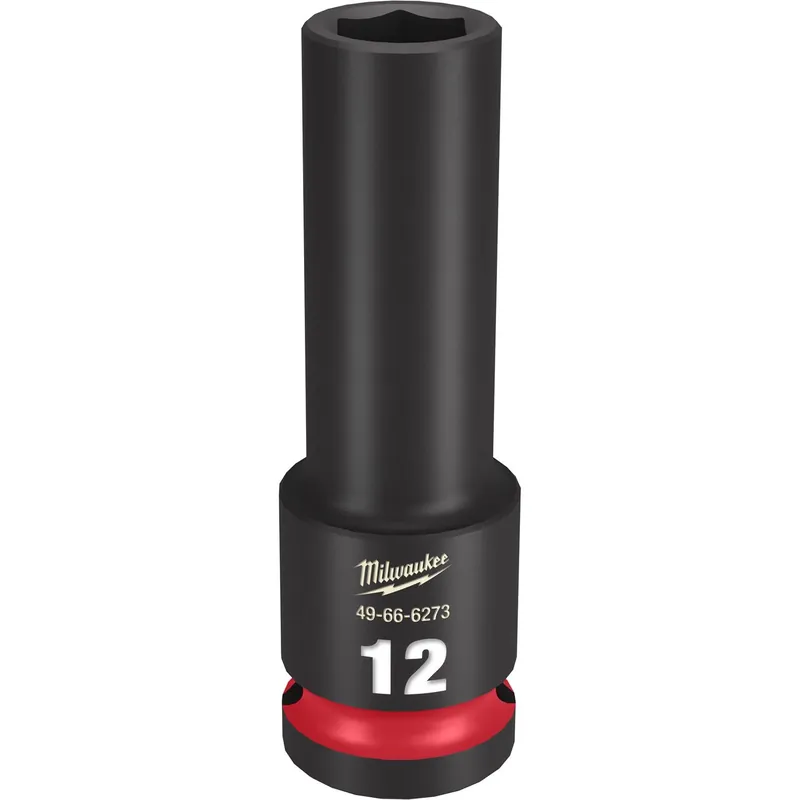 Shockwave 12 Mm X 1/2 In. Drive 6 Point Deep Impact Socket