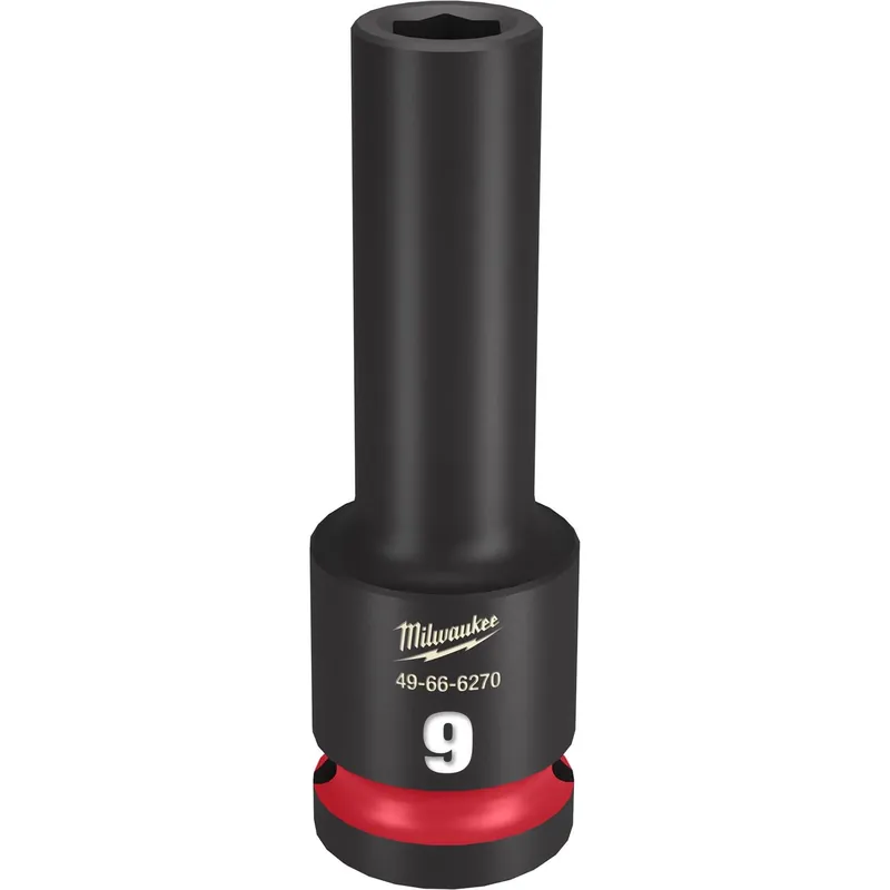 Shockwave 9 Mm X 1/2 In. Drive Deep Impact Socket - 6 Point