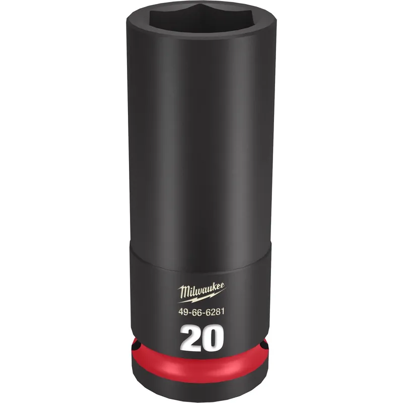 Shockwave 20mm X 1/2 Inch Drive Deep Impact Socket - 6 Point