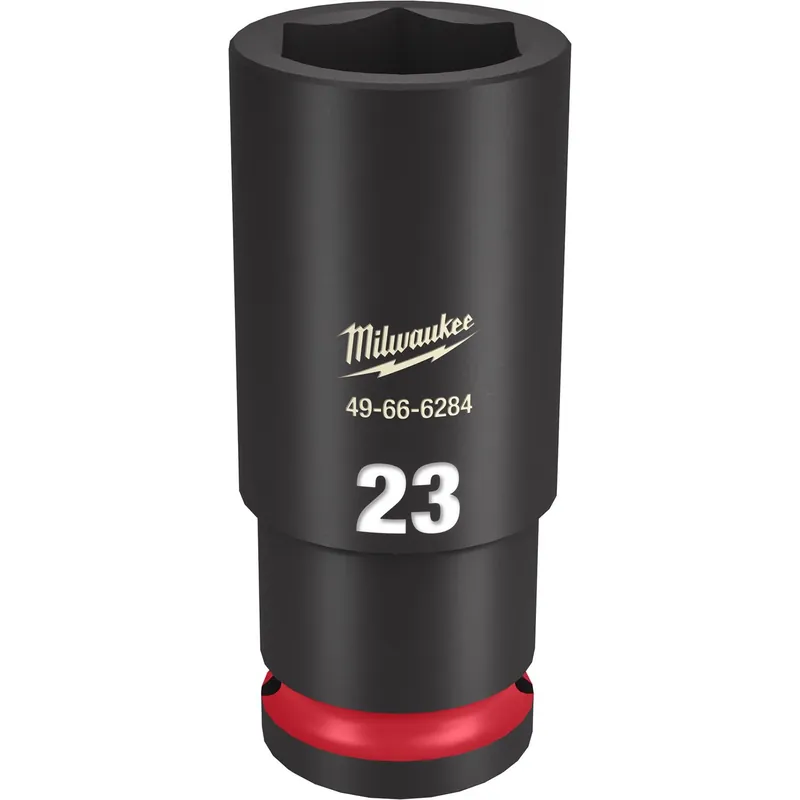 Shockwave 23 Mm X 1/2 Inch Drive Metric/sae 6 Point Deep Impact Socket