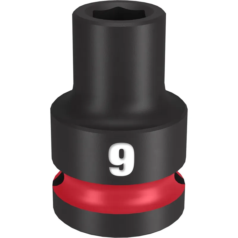 Shockwave 9 Mm X 1/2 In. Drive Metric/sae 6 Point Standard Impact Socket