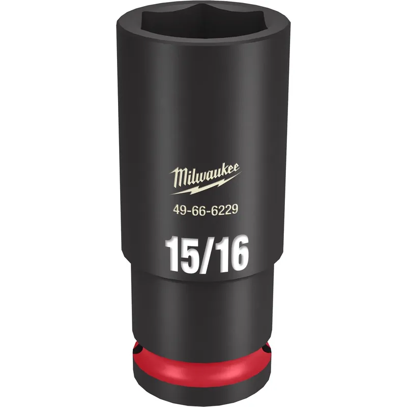Shockwave 15/16 Inch X 1/2 Inch Drive Sae 6 Point Deep Impact Socket