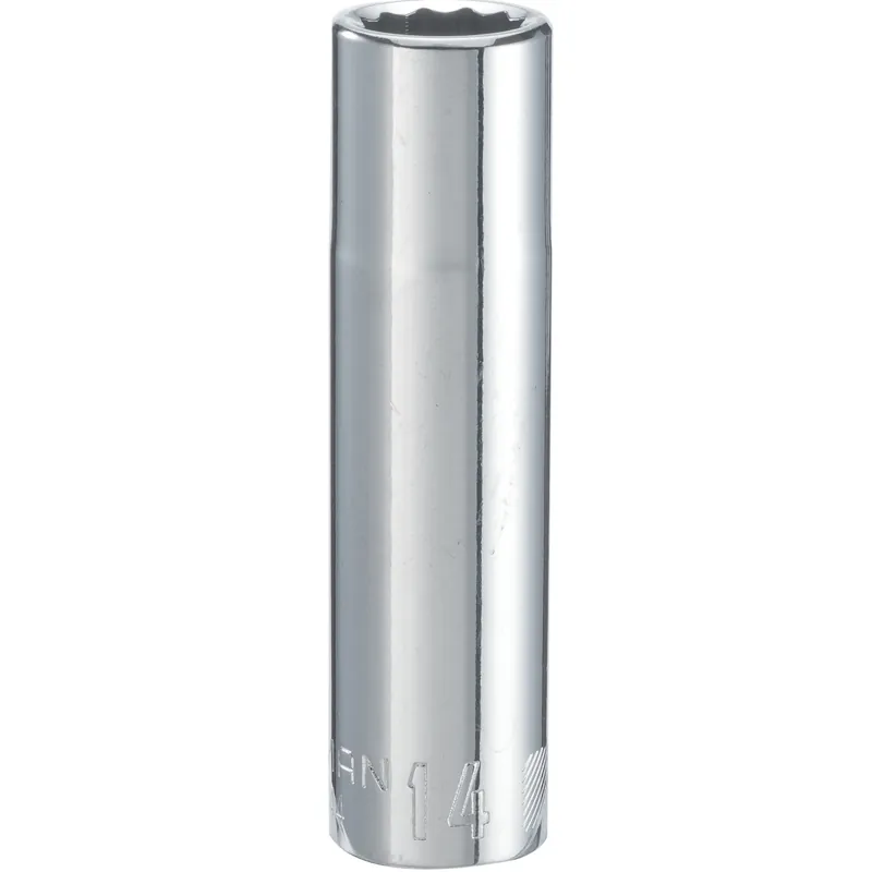 14 Mm X 1/2 In. Drive Metric 12 Point Deep Socket - 1 Piece