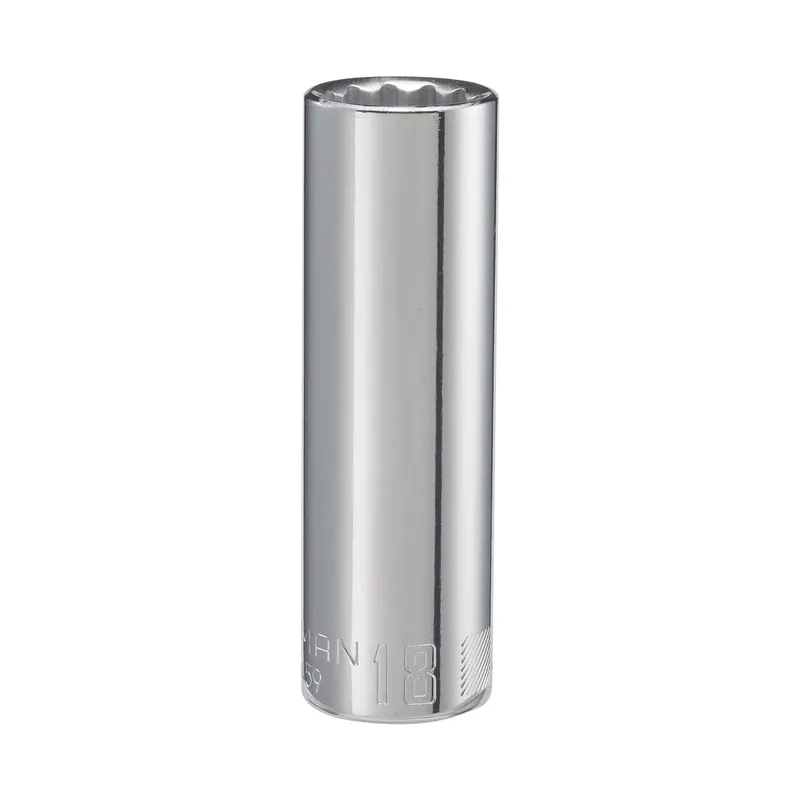 Craftsman 18 Mm X 1/2 In. Drive Metric 12 Point Deep Socket 1 Pc