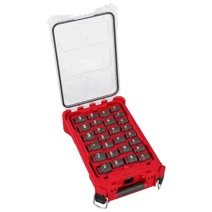 Shockwave 1/2 In. Drive 27-piece Impact Socket Set With Packout Organizer