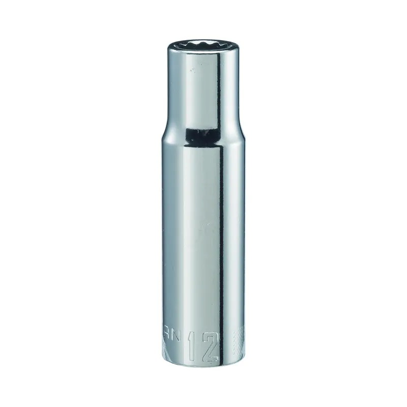 12 Mm X 1/2 In. Drive Metric 12 Point Deep Socket - 1 Piece
