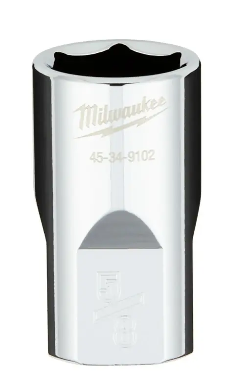 1/2 In. Drive 5/8 In. 6-point Shallow Standard Socket With Four Flat Sides