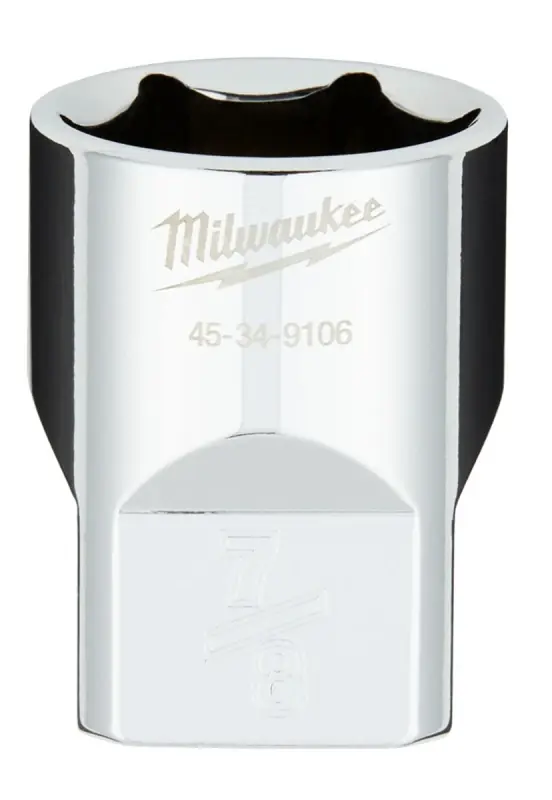 1/2 In. Drive 7/8 In. 6-point Shallow Standard Socket With Four Flat Sides