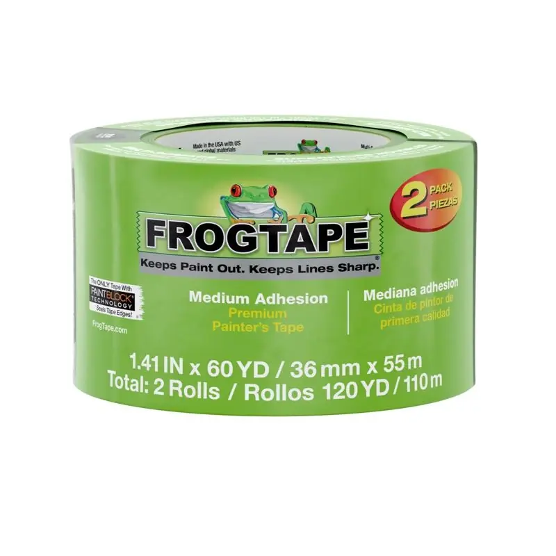 Shurtape Frog Tape 1.41 In. W X 60 Yd L Green Medium Strength Painter‘s Tape 1 Pk