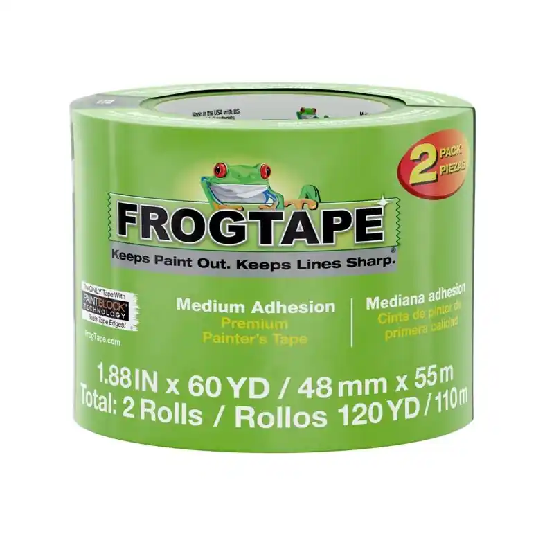 Shurtape FrogTape 1.88 In. W X 60 Yd L Green Medium Strength Painter‘s Tape 2 Pk