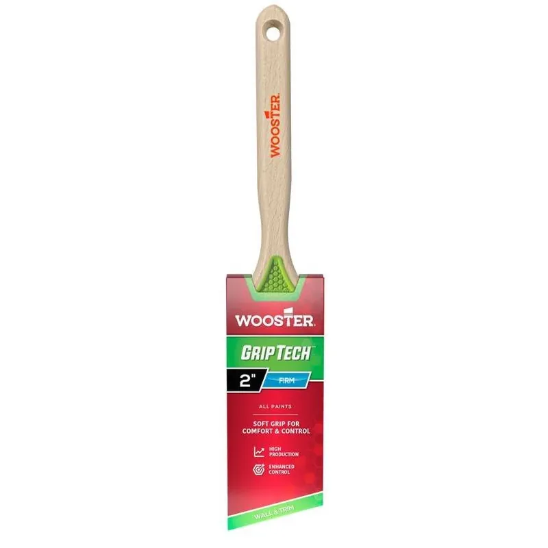 Wooster GripTech 2‑Inch Angle Paint Brush – Polyester Bristles & Sash Handle