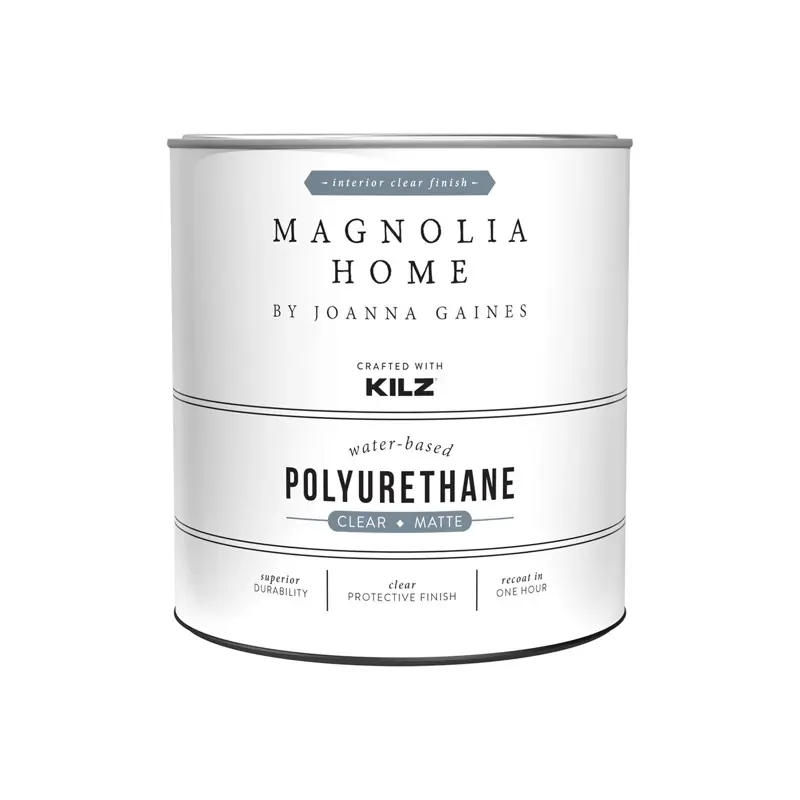Magnolia Home By Joanna Gaines Kilz Transparent Matte Clear Water-Based Polyurethane 1 Qt