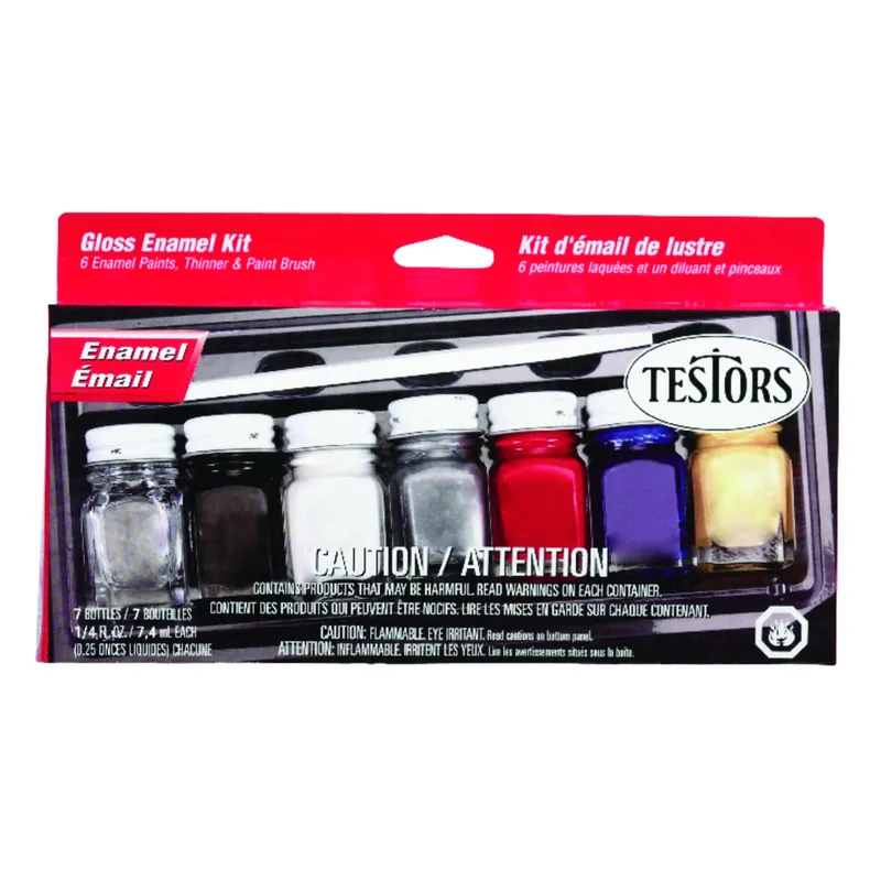 Testors Gloss Assorted Hobby Paint 0.25 Oz