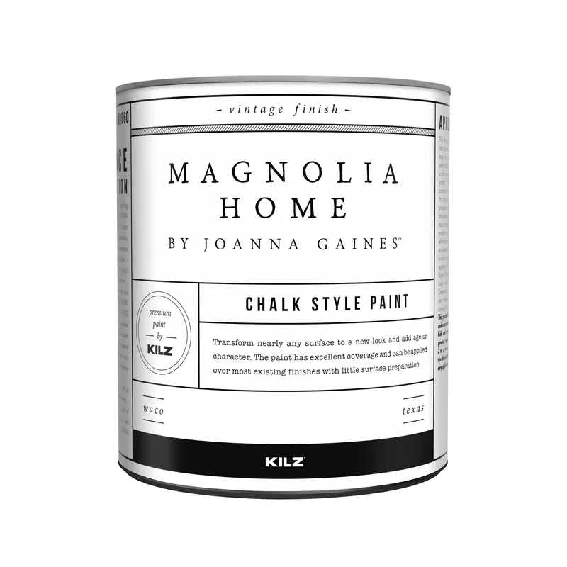 By Joanna Gaines Kilz Flat Chalk Finish Tint Base 1 Acrylic Furniture Paint 1 Qt