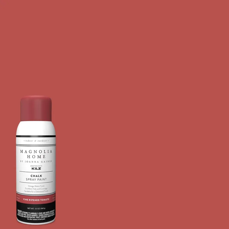 Matte Vine Ripened Tomato Sprayable Chalk Paint 12 Oz By Joanna Gaines