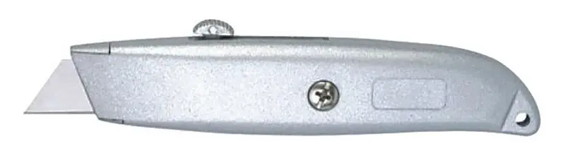 5 In. Sliding Utility Knife Gray Lightweight Aluminum Handle 1 Piece