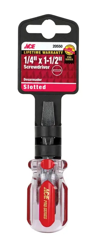 Pro Series 1/4 In. X 1-1/2 In. L Slotted Screwdriver Model 20550aht