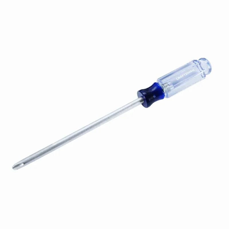 8 In. Phillips No. 4 Screwdriver With Clear Handle And Alloy Steel Blade