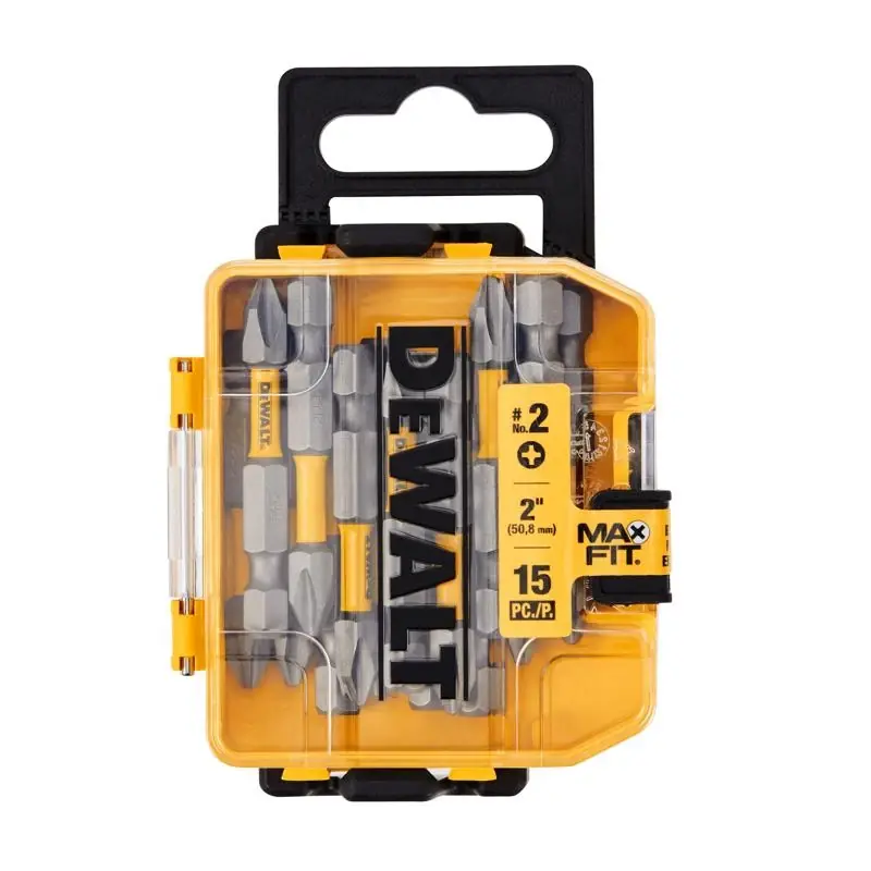 Max Fit Phillips 2 X 2 Inch Long Screwdriver Bit Set, 15 Pieces