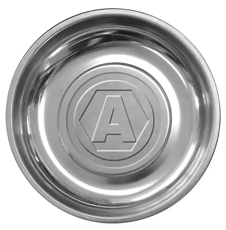 6 In. L X 6 In. W X 3 In. H Magnetic Tray Stainless Steel Silver