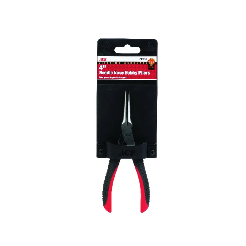 Ace 4 In. Alloy Steel Needle Nose Hobby Pliers Red 1 Pk