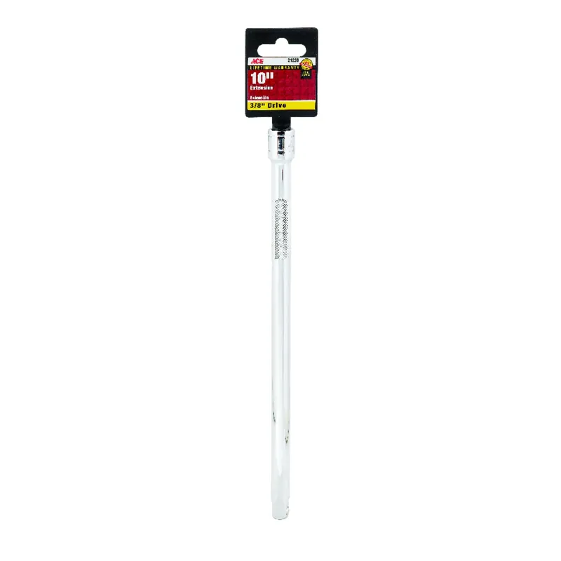 10 Inch Long X 3/8 Inch Drive Sae Extension Bar - Chrome Vanadium Steel