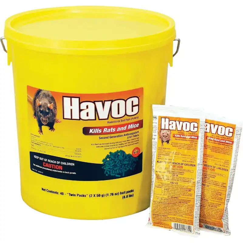 Havoc Bait Pellet Throw Pack For Mice And Rats 8.2 Lb 40 Pk