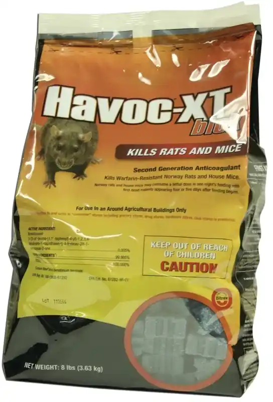 Havoc Bait Blocks For Mice And Rats 4 Lb 182 Pk