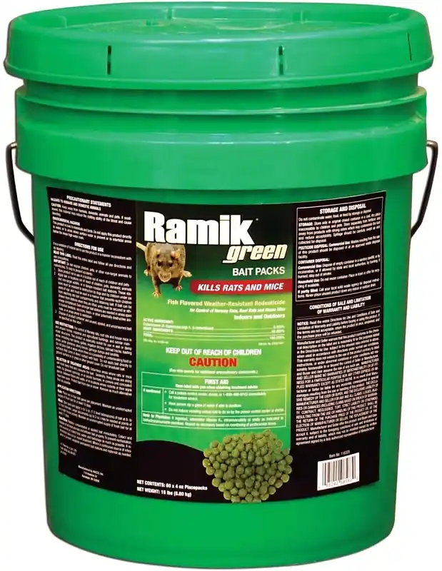 Ramik Fish-Flavored Bait Nuggets For Mice And Rats 15 Lb 60 Pk