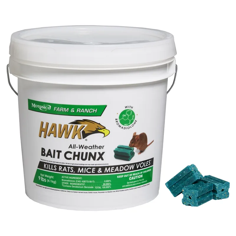 Chunx Rodent Bait, 1-oz. Squares, 9-Lbs.