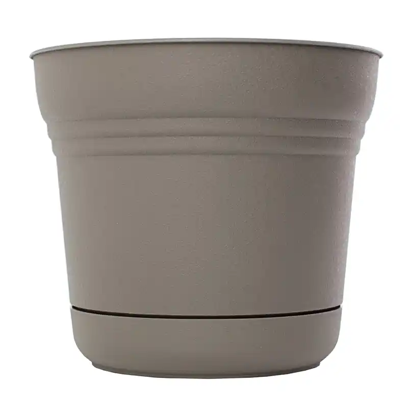 4.5 In. H X 5 In. W Charcoal Plastic Saturn Planter