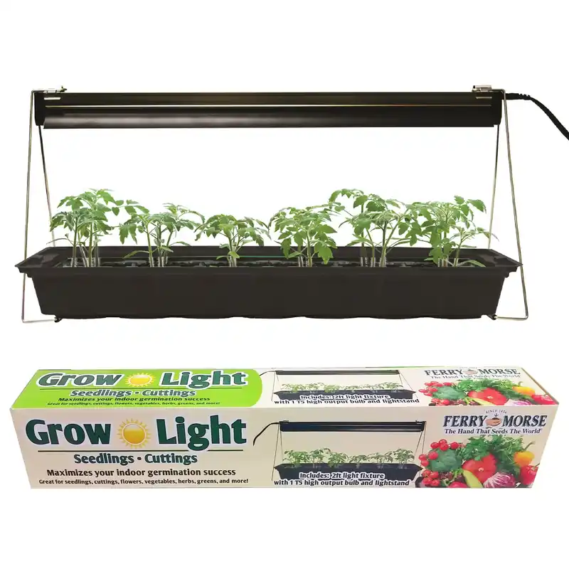 2 Ft. Silver 48w Fluorescent Plant Lamp With T5 High Output Bulb