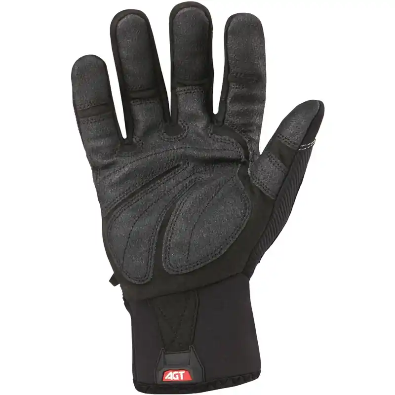 Xxl Synthetic Leather Cold Weather Black Gloves - Insulated, Water Resistant