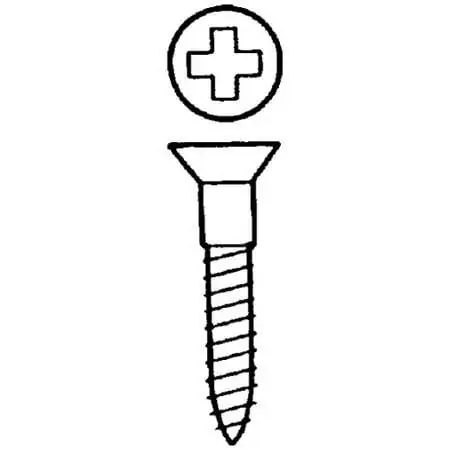 No. 14 X 4 Inch Steel Wood Screws - 100 Count Box