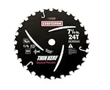 Craftsman Professional Use 7-1/4 In. Carbide Circular Saw Blade 24 Teeth