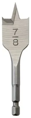48-27-0085 7/8" Wide Stubby Flat Boring Bit, 3-1/2" Length