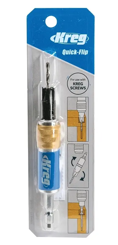 Quick-flip Double Ended Bit Holder, Model Kdrv-flip, 1/4 In. Hex
