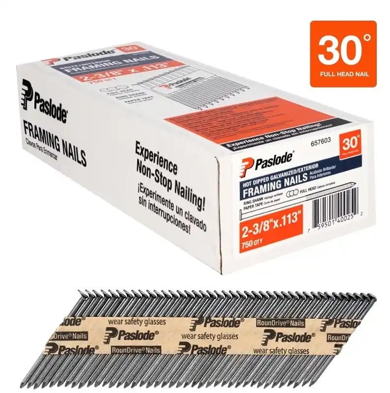 2-3/8 In. Framing Bright Steel Nail Full Round Head - 750 Count