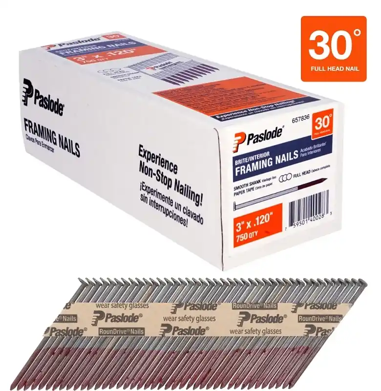3 In. Framing Bright Steel Nail Full Round Head - 750 Count