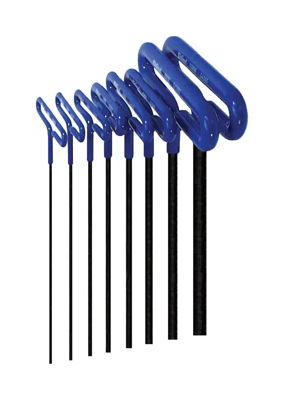 Eklind 2-10 Mm Metric T-handle Hex Key Set With Stand - 8 Pieces