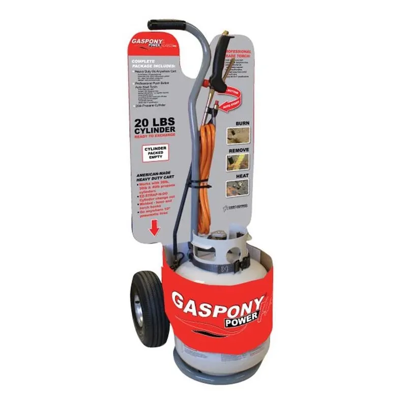 Thoroughbred GasPony PowerFlame Pro Brass Torch Kit – 3‑Piece Propane Set